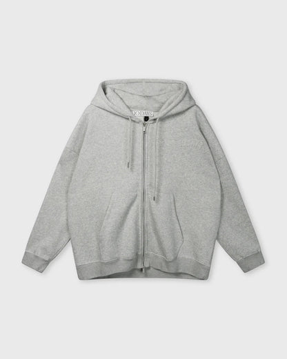 10DAYS Zip Cardigan Light Grey Melange