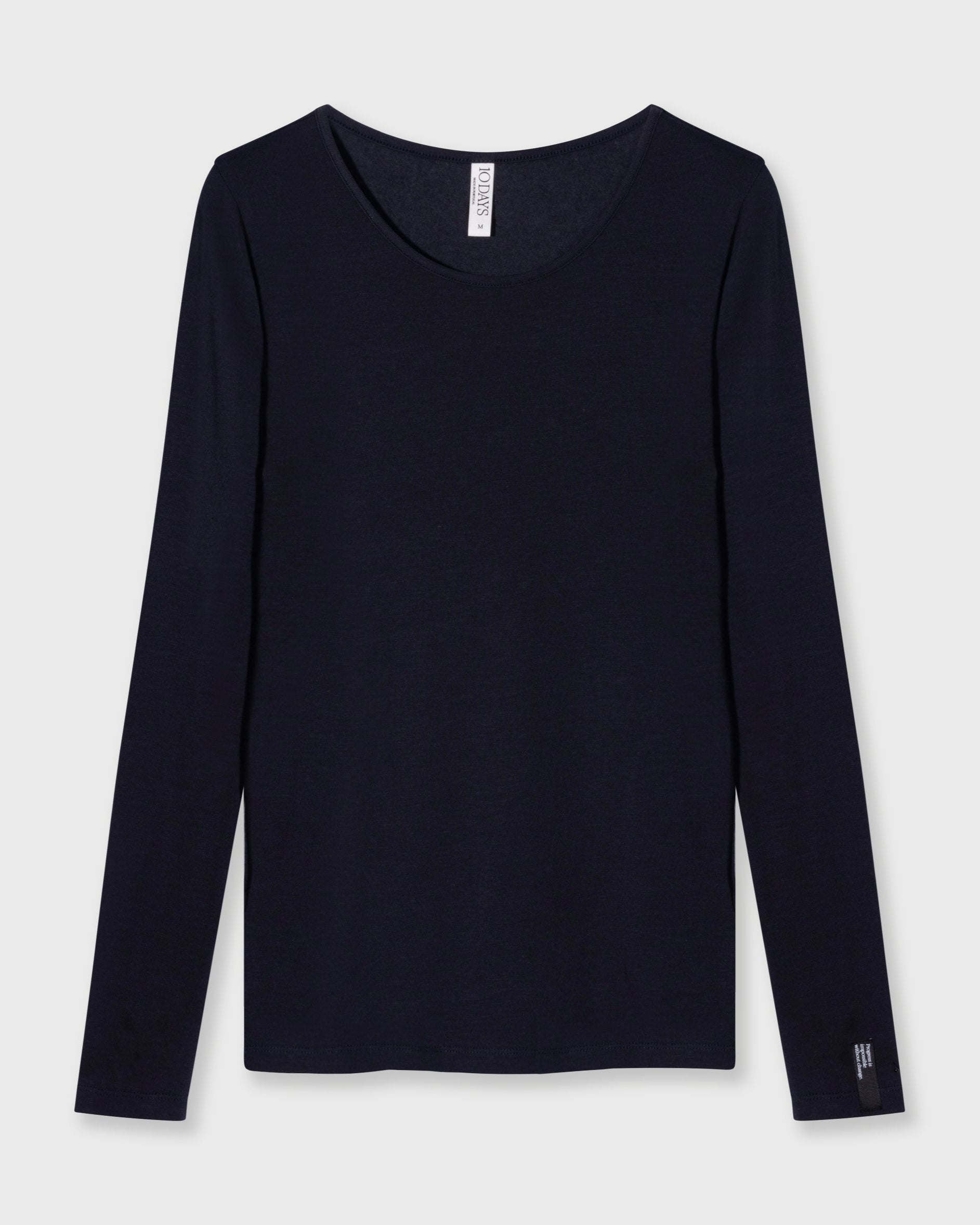 10DAYS Extra Long Sleeve T-shirt Modal Tops
