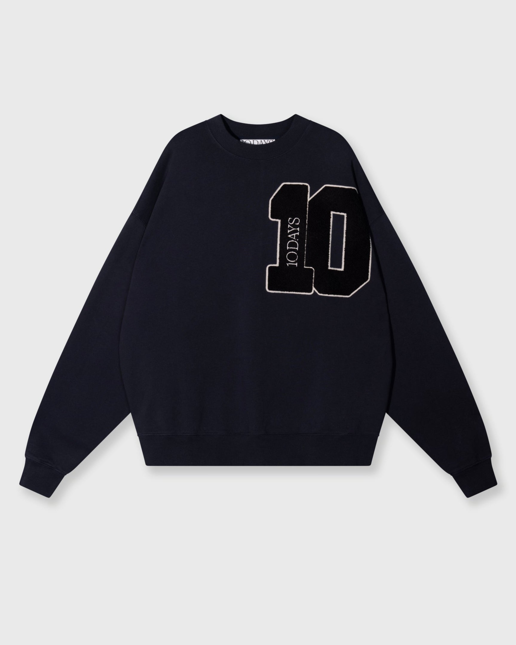 10DAYS Cropped Sweater 10 Black Truien & Vesten