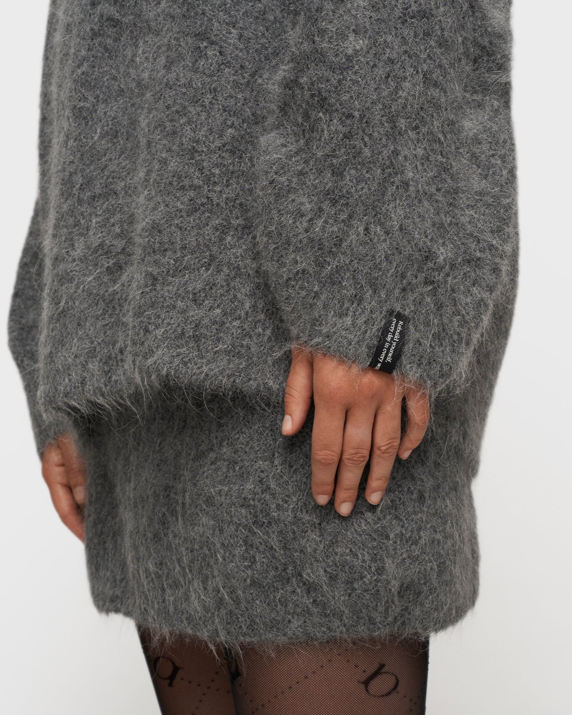 10DAYS Pleat Hairy Knit Sweater Truien & Vesten