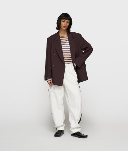 10DAYS Mesh long sleeve stripes Blazers & Jasjes