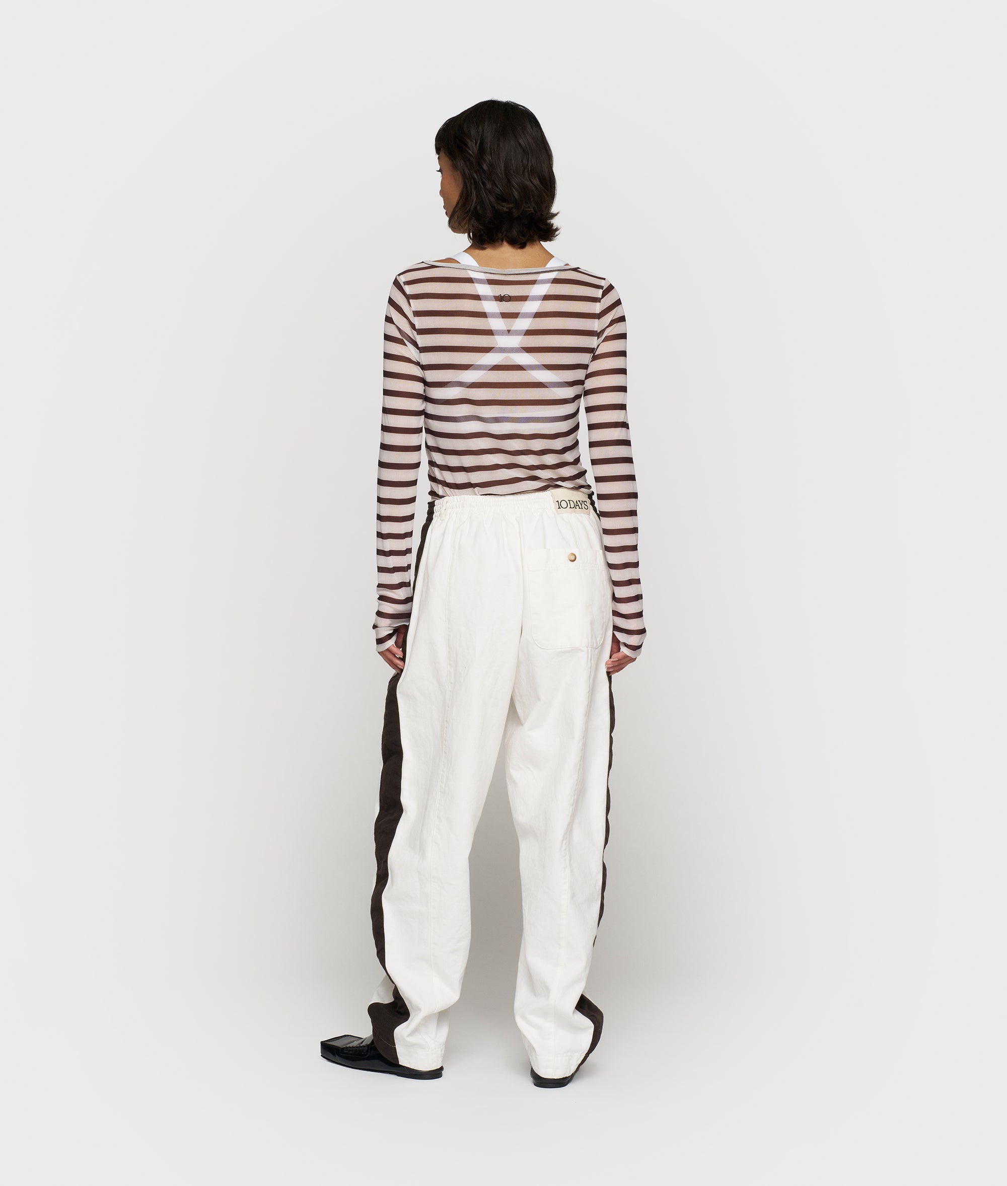 10DAYS Mesh long sleeve stripes Blazers & Jasjes