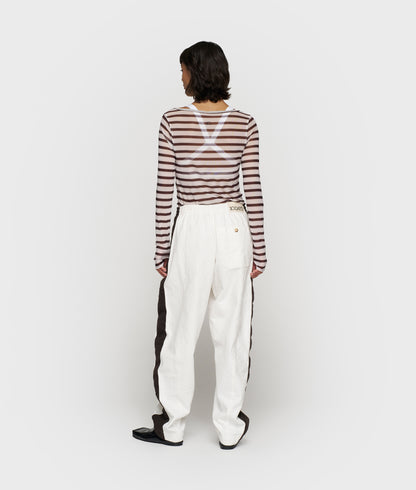 10DAYS Mesh long sleeve stripes Blazers & Jasjes