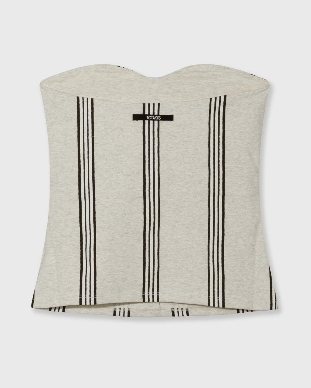 10DAYS Strapless Top Stripes Tops