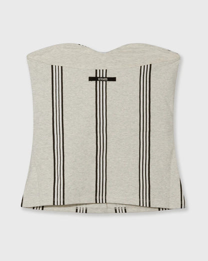 10DAYS Strapless Top Stripes Tops