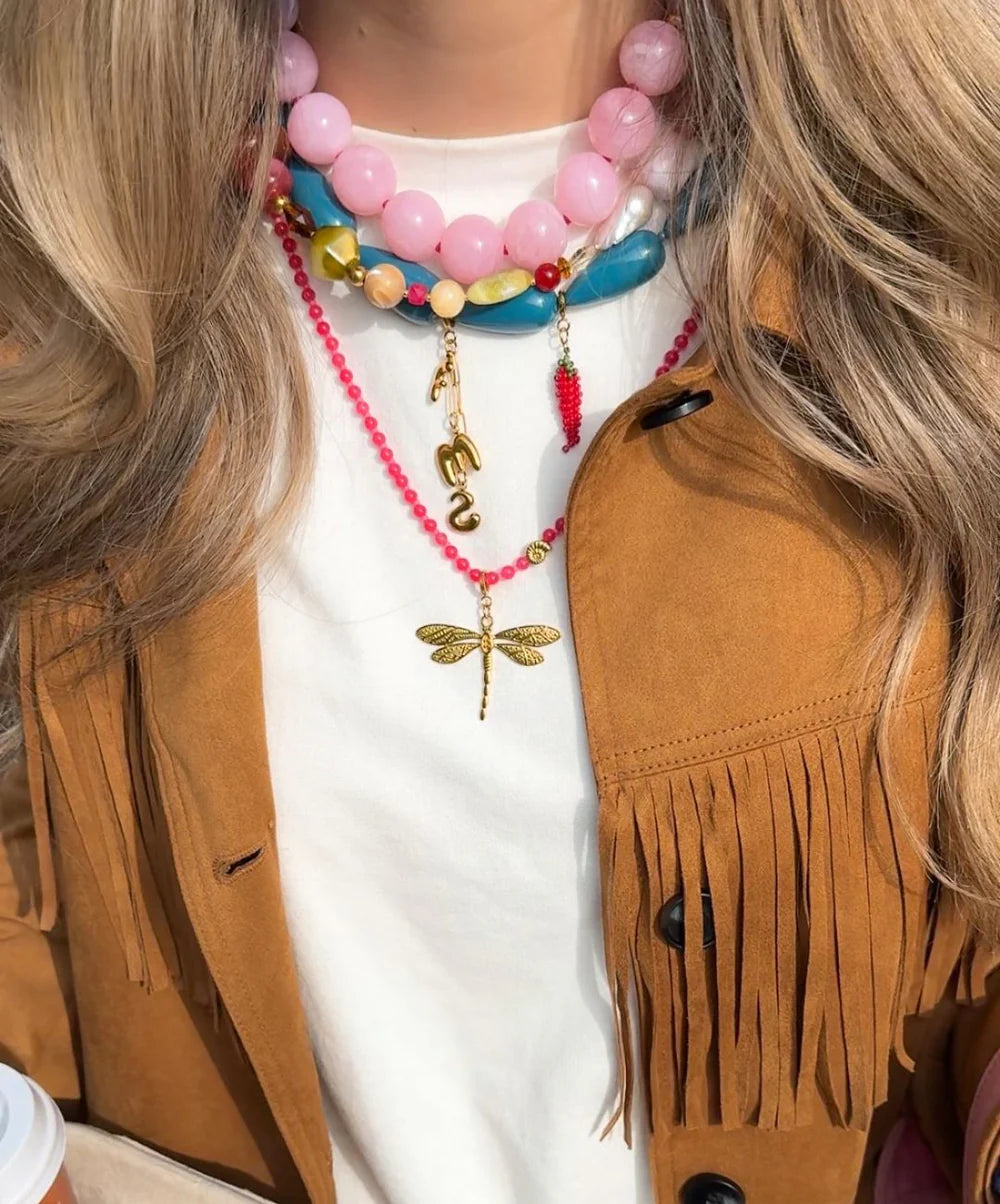 Le Veer Pink Shell Ketting