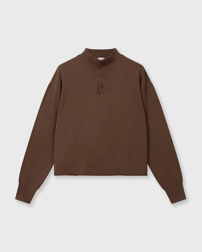 10DAYS Petit Curly 10 Sweater Dark Truffle Truien & Vesten