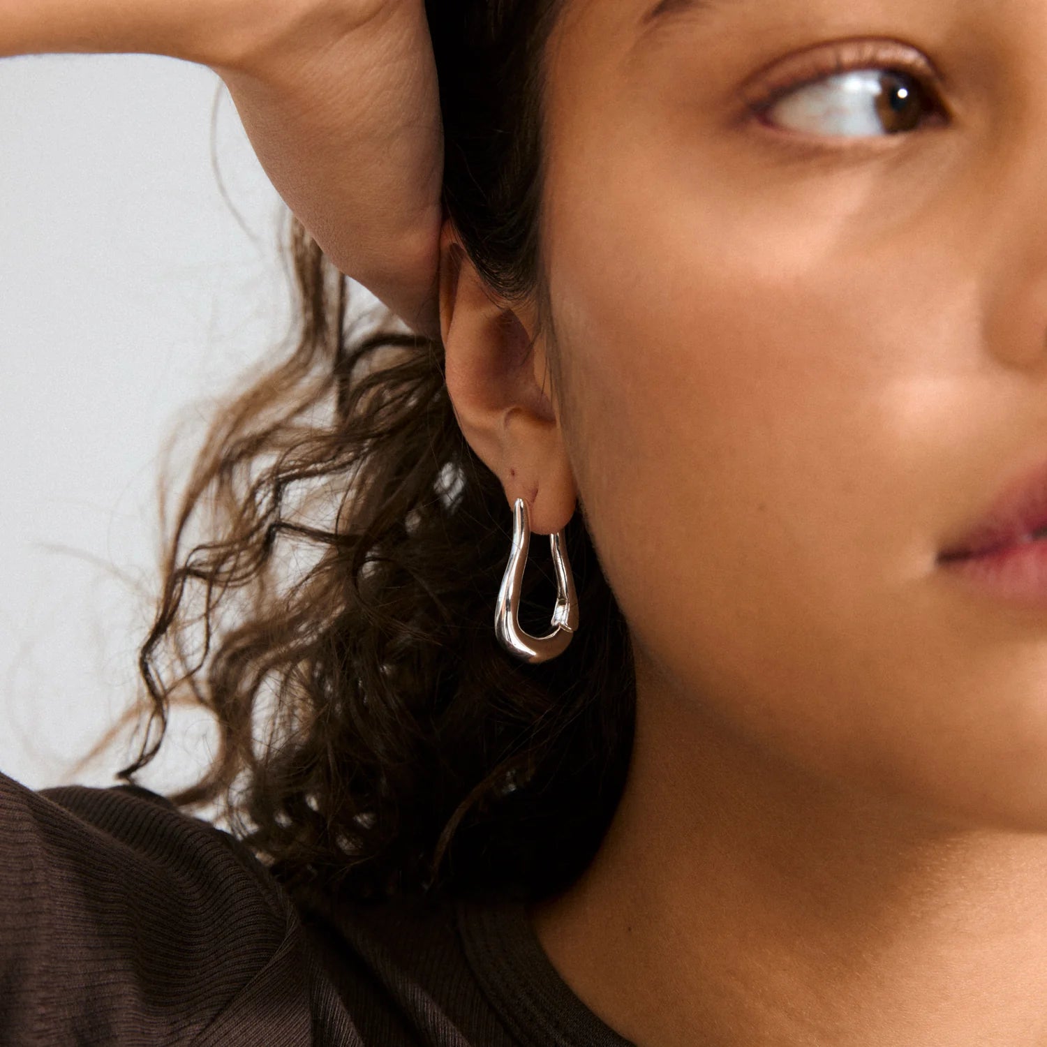 Pilgrim Unfold hoops zilver Sieraden