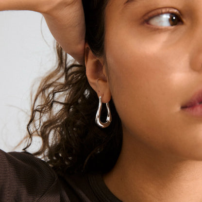 Pilgrim Unfold hoops zilver Sieraden
