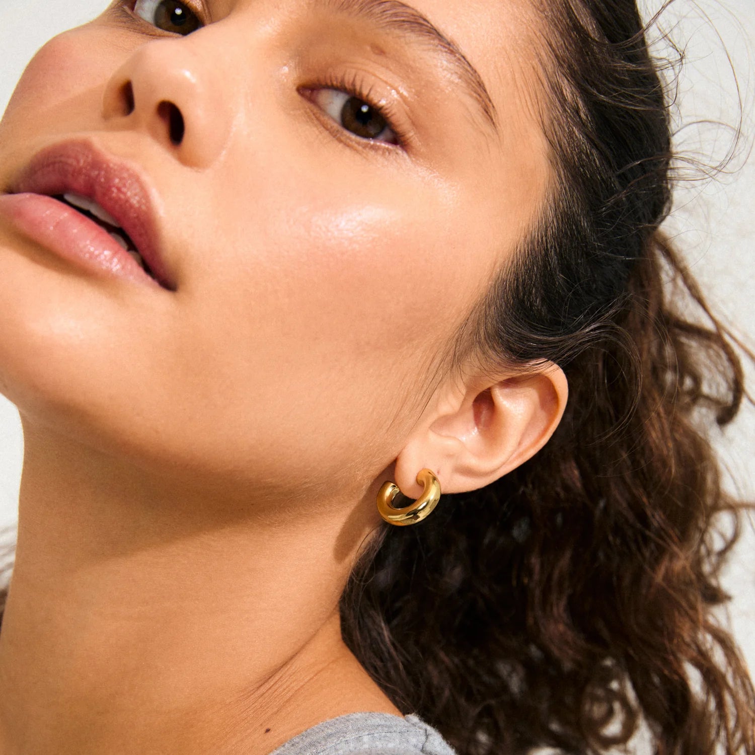 Pilgrim Phase hoops klein goud Sieraden