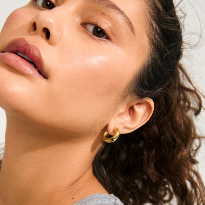 Pilgrim Phase hoops klein goud Sieraden
