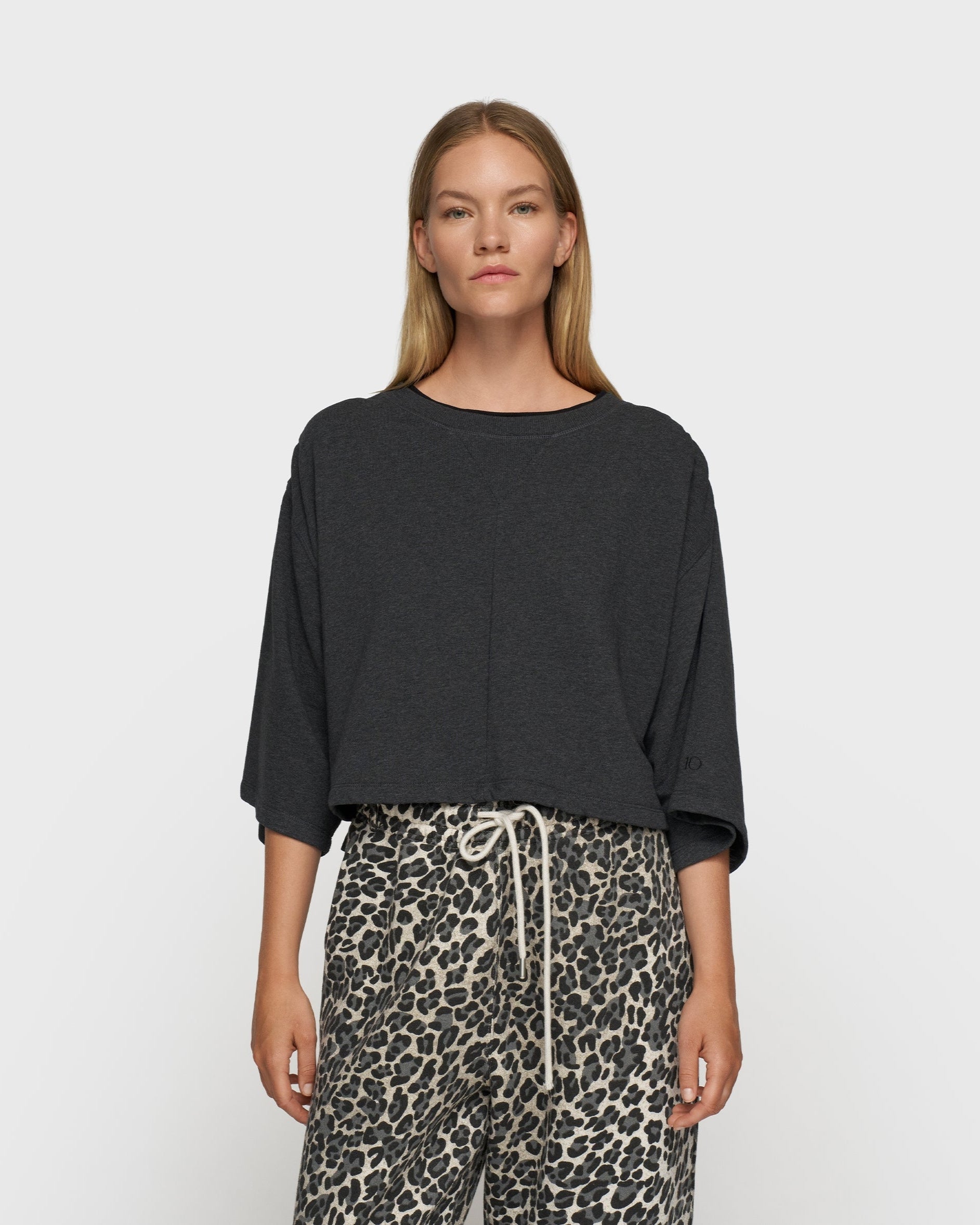 10DAYS Cropped Gathering Sweater Truien & Vesten