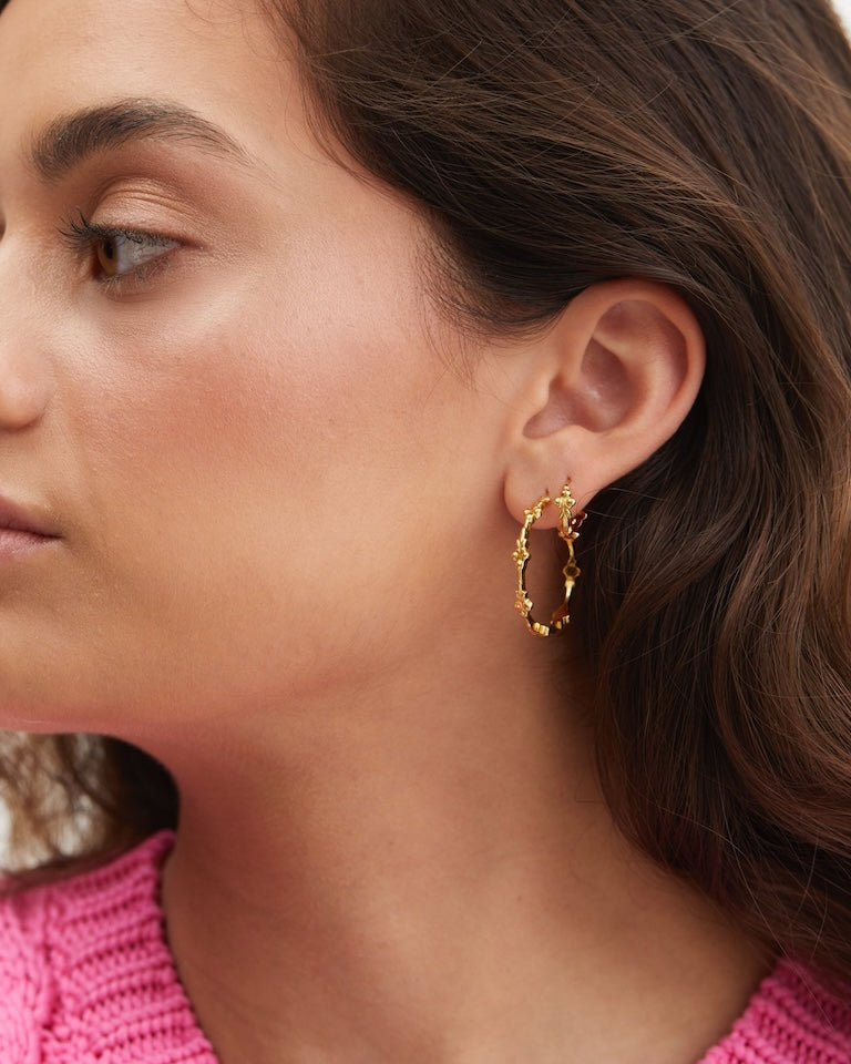 Anna + Nina Eden Hoop Oorbellen (2 stuks) Accessoires