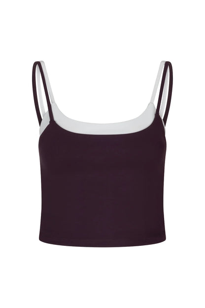 The Lola Club Bruna Top Mulberry Wine
