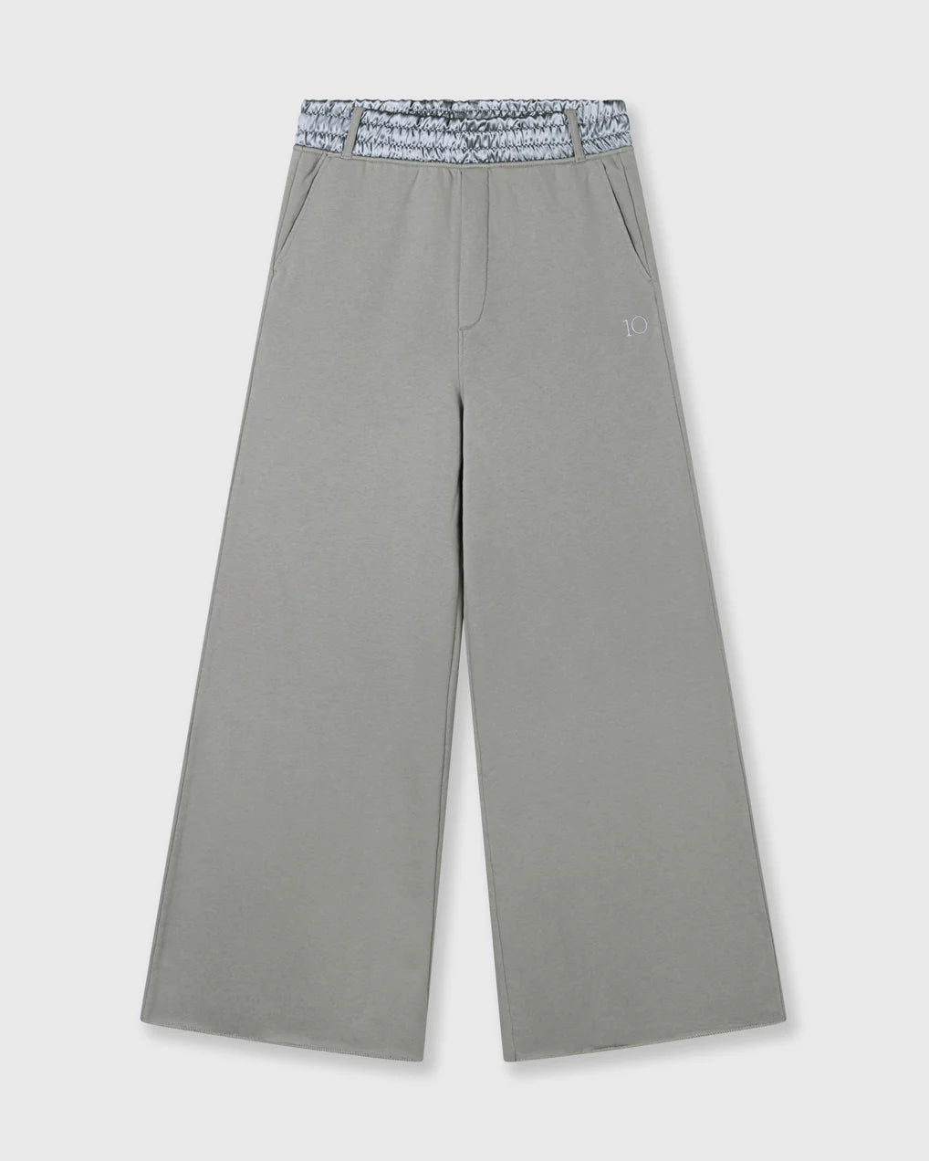 10DAYS Wide Jogger Light Graphite Broeken