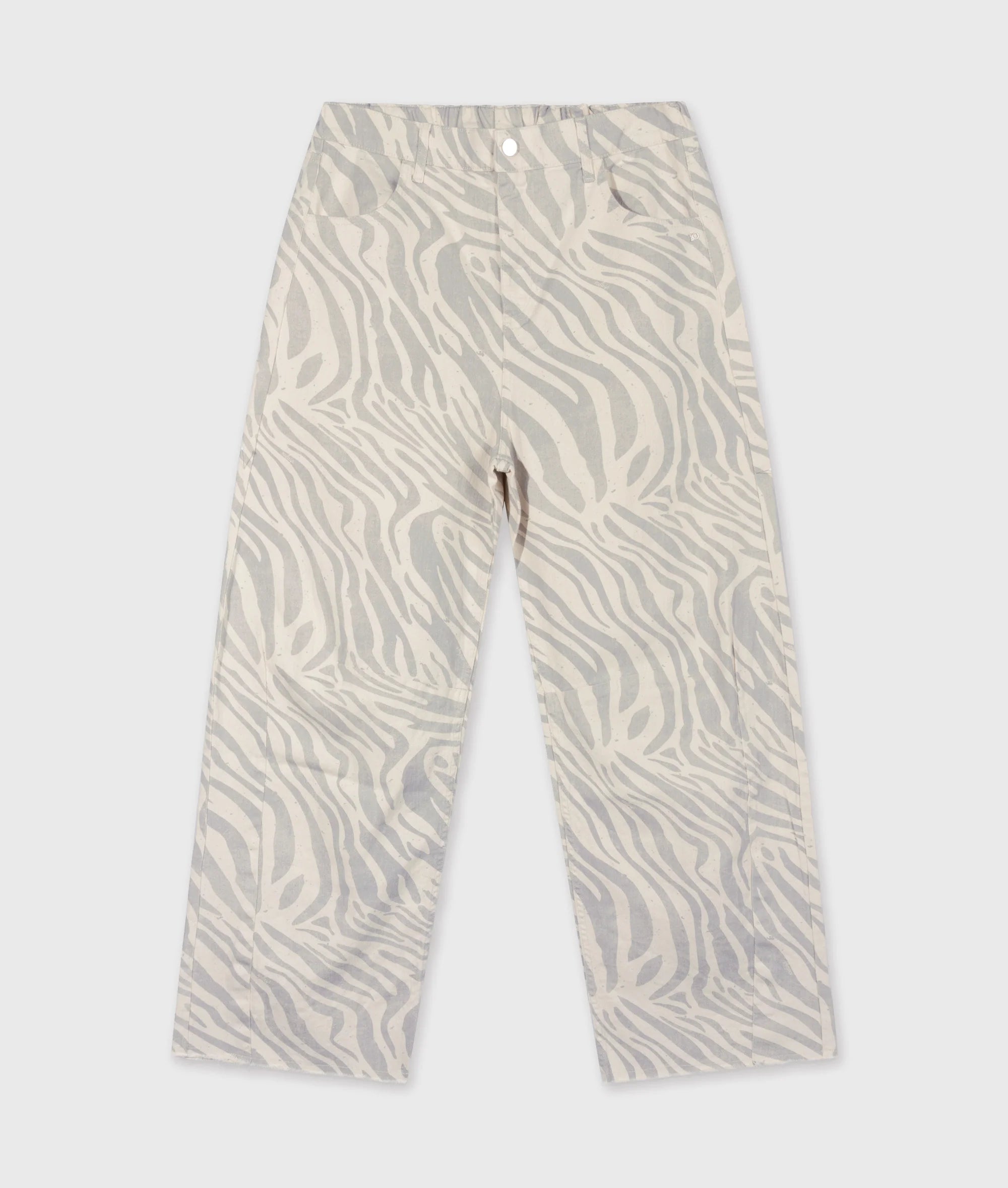 10DAYS Western Zebra Pants Ecru