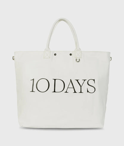 10DAYS Shopper canvas Ecru One size Tassen