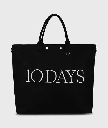 10DAYS Shopper canvas Black One size Tassen