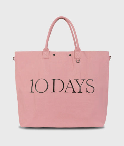 10DAYS Shopper canvas Bright raspberry One size Tassen