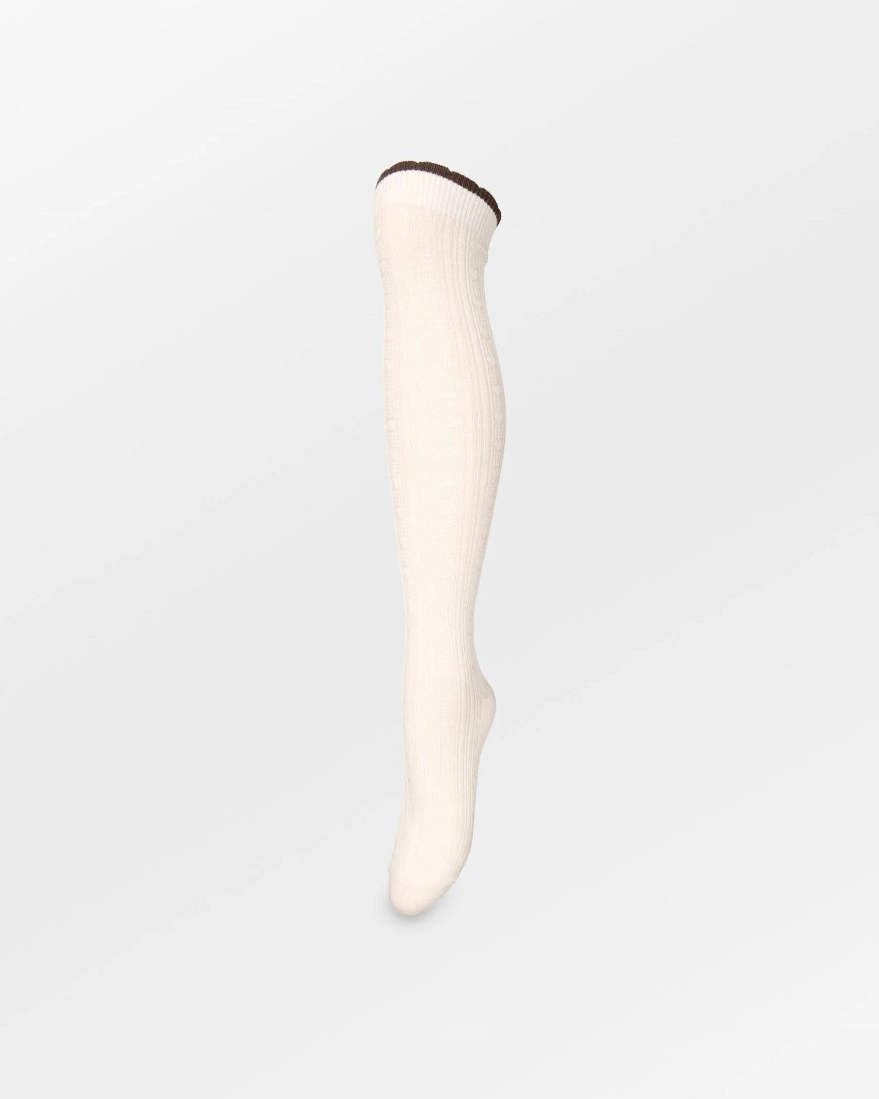 Becksöndergaard Scallop Knee Sock Birch White Accessoires