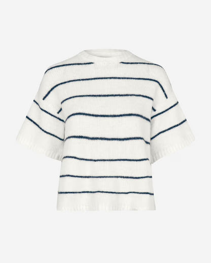 Envii Ennapels Knit Sweater Gardenia Navy Blazer Truien & Vesten