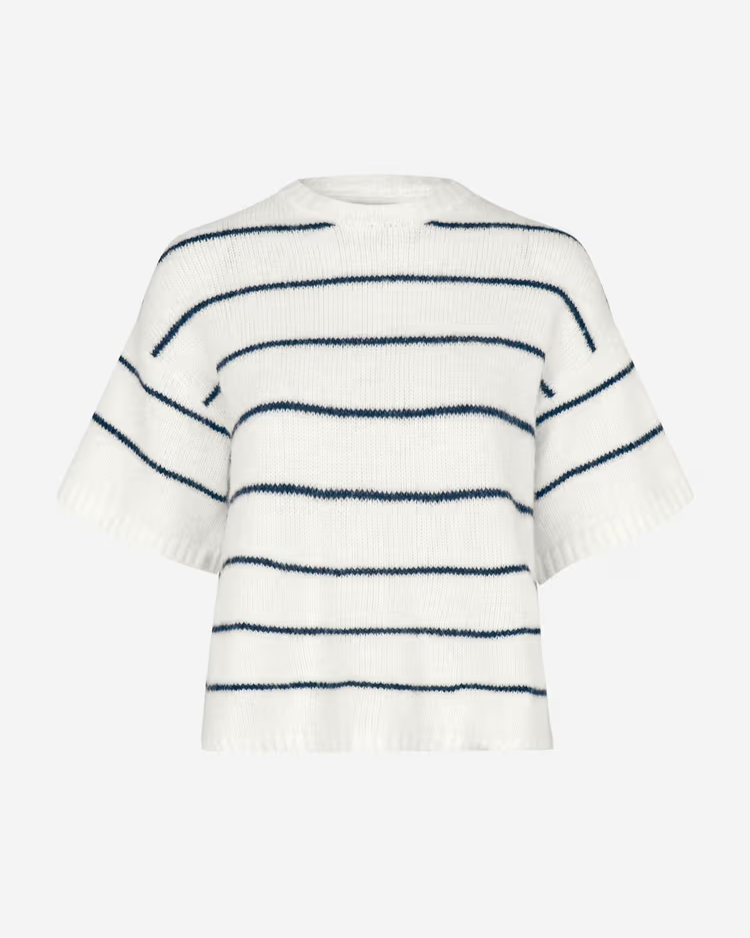 Envii Ennapels Knit Sweater Gardenia Navy Blazer Truien & Vesten