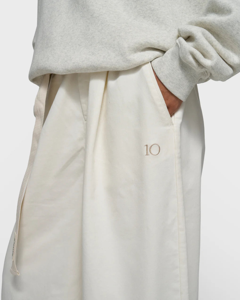 10DAYS Wide Jog Twill Pants Broeken