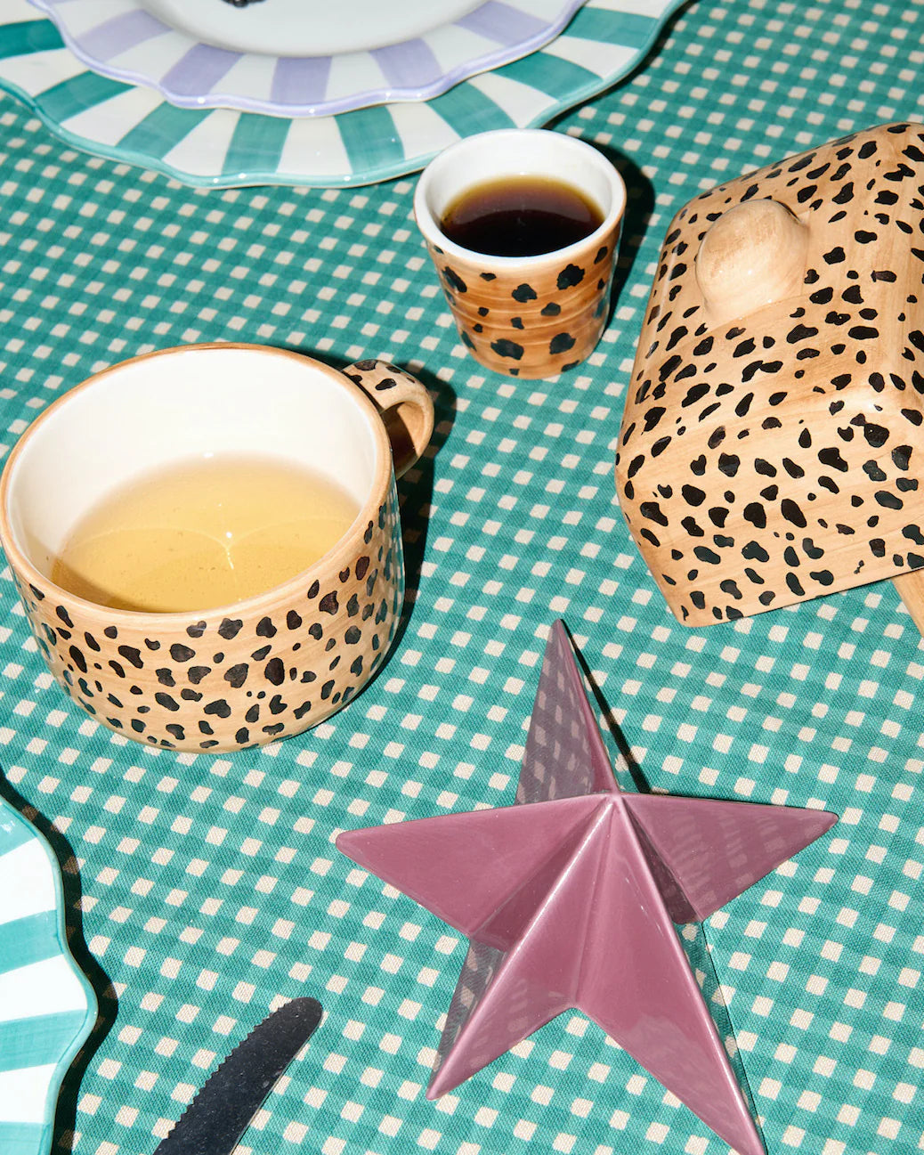 Anna + Nina Leopard Cappuccino Mok Accessoires