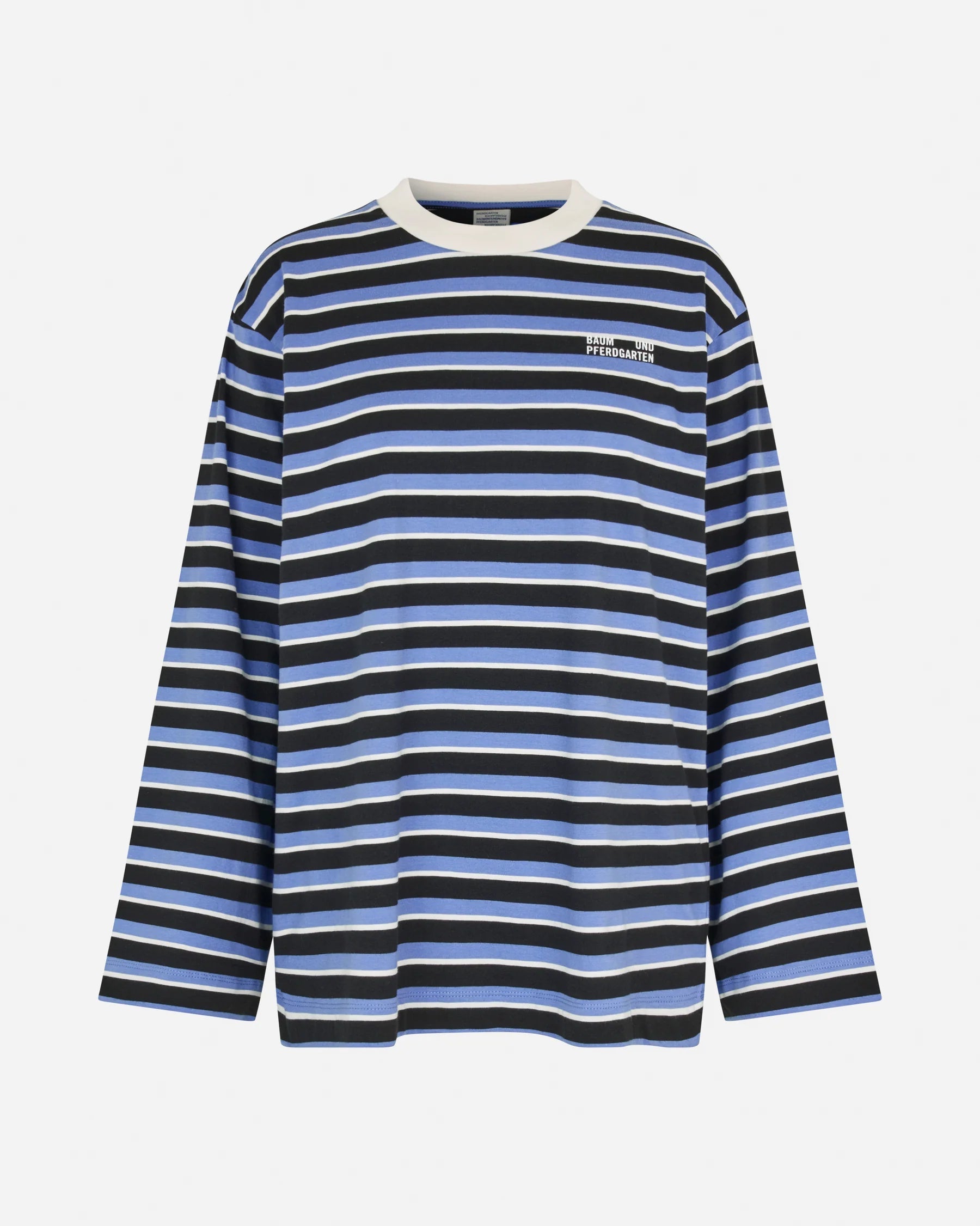 Baum und Pferdgarten Jeevana Longsleeve Blue Black Stripes T-shirt