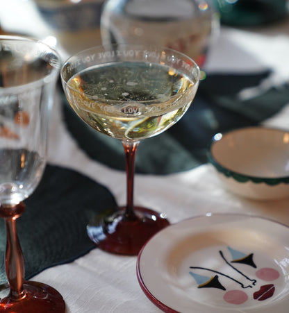 Anna + Nina I Love You Champagne Glass Set of 2 Accessoires