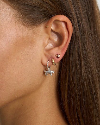 Anna + Nina Heavenly Stars Hoop Oorbel (1 stuk) Accessoires