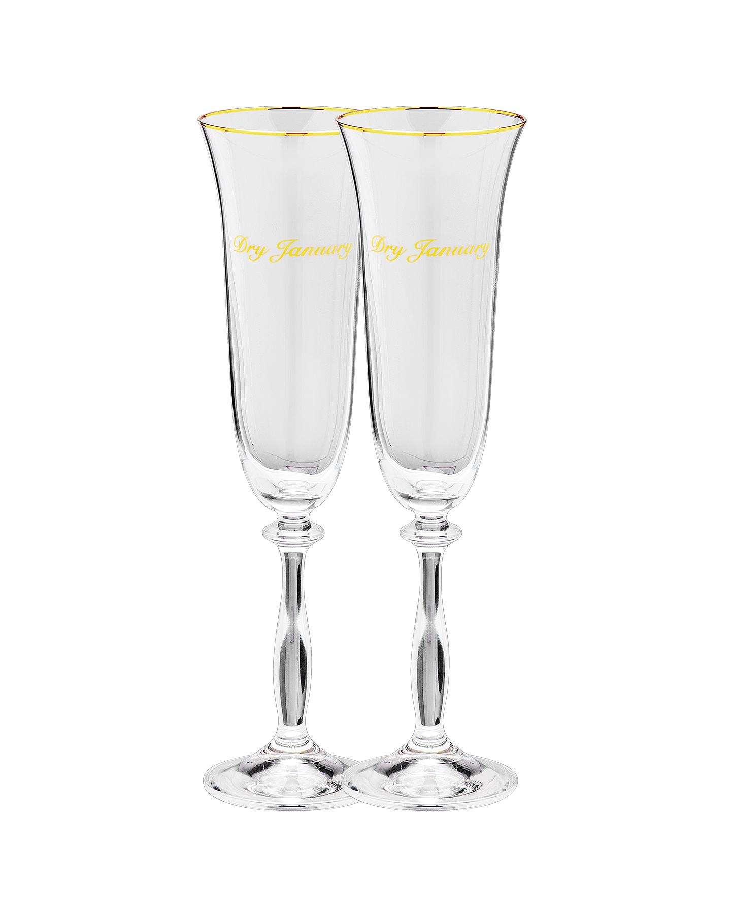 Anna + Nina Dry January Champagne Flute (2 stuks) Accessoires