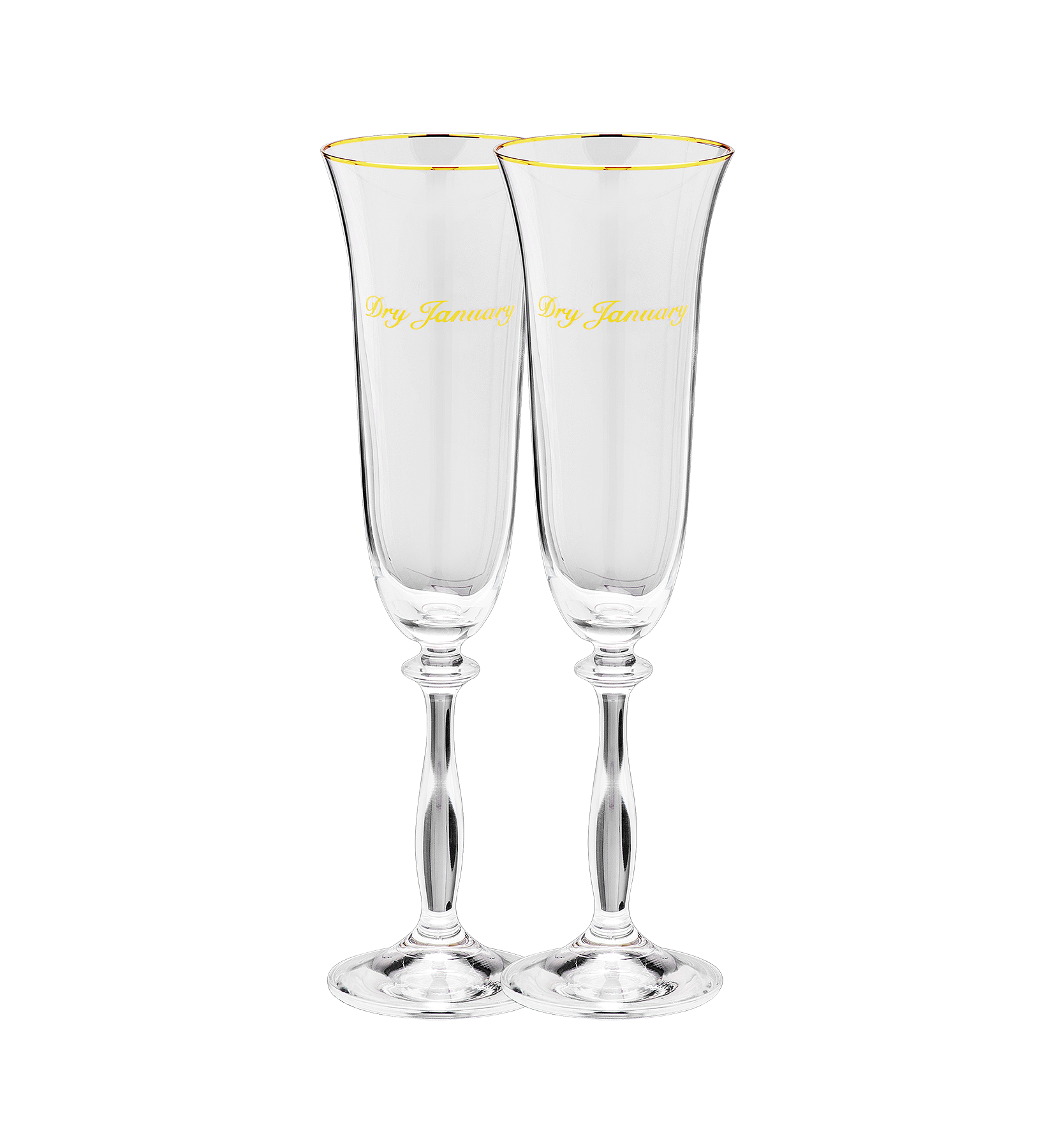 Anna + Nina Dry January Champagne Flute Set of 2 Accessoires