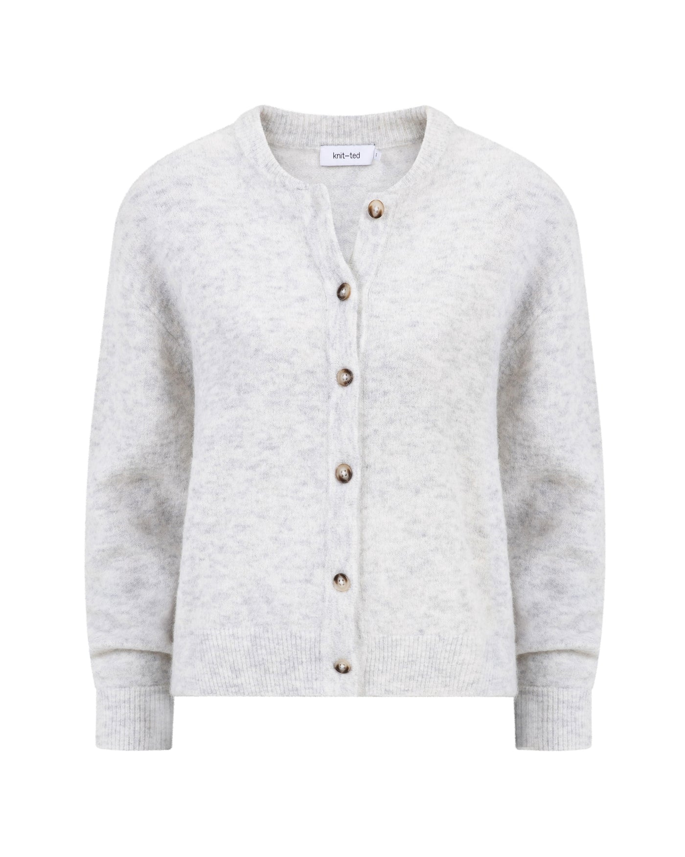 Knit-Ted Britney Cardigan Light Grey Truien & Vesten