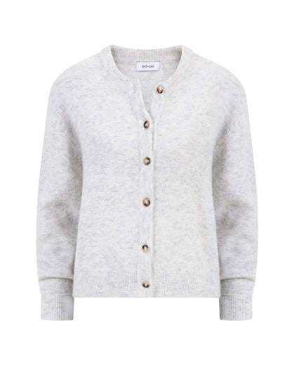 Knit-Ted Britney Cardigan Light Grey Truien & Vesten