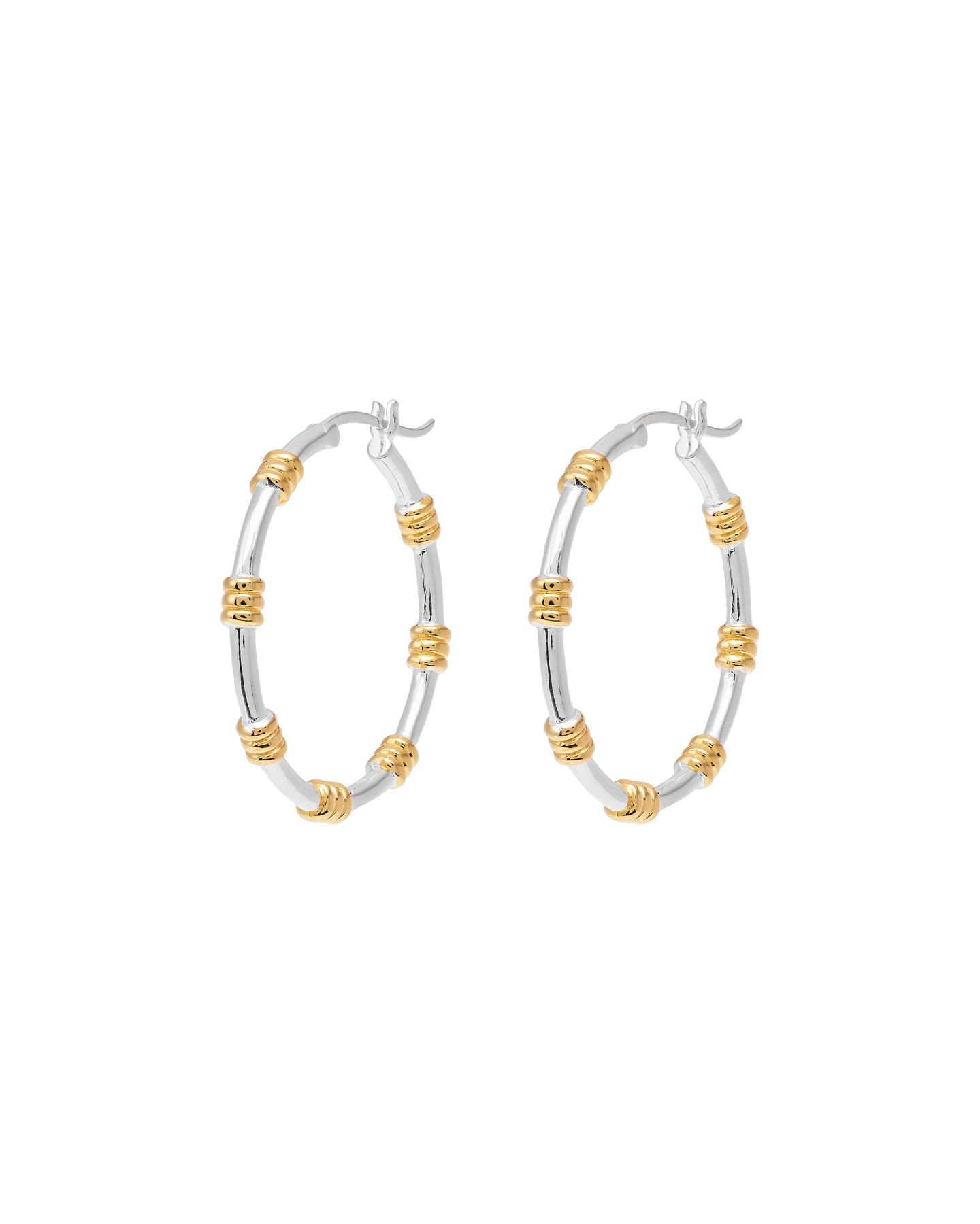 Anna + Nina Dual Hoop Oorbellen (2 stuks) Accessoires