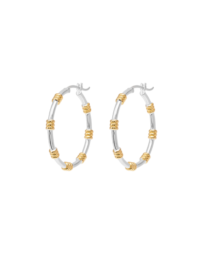 Anna + Nina Dual Hoop Oorbellen (2 stuks) Accessoires