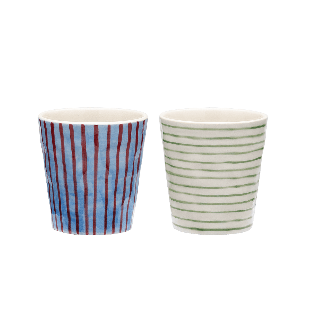 Anna + Nina Stripe Affair Coffee Cup Set of 2