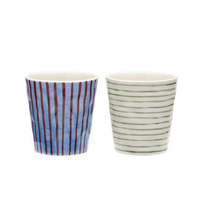 Anna + Nina Stripe Affair Coffee Cup Set of 2