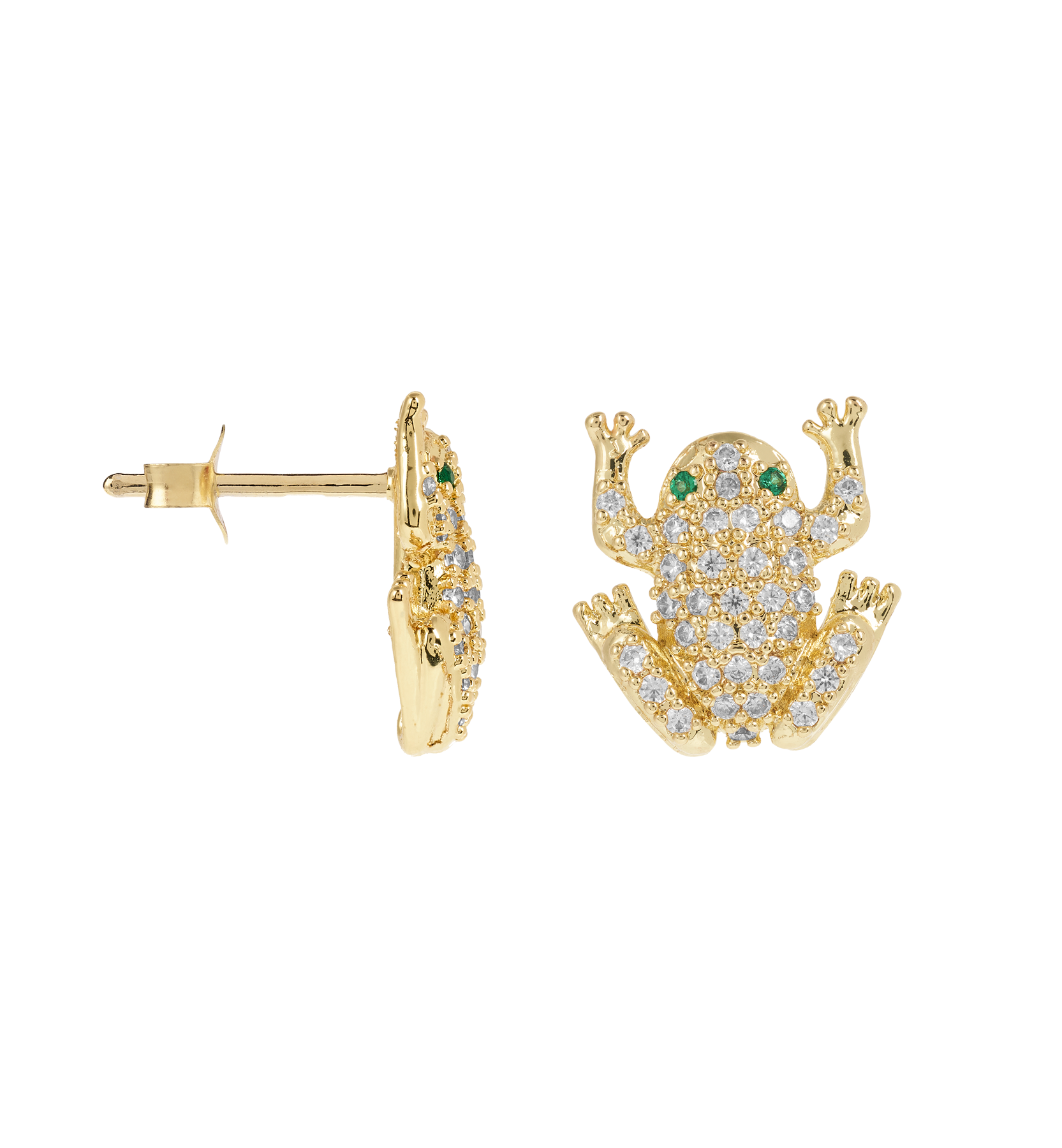 Anna + Nina Enchanted Froggies Studs (2 stuks)