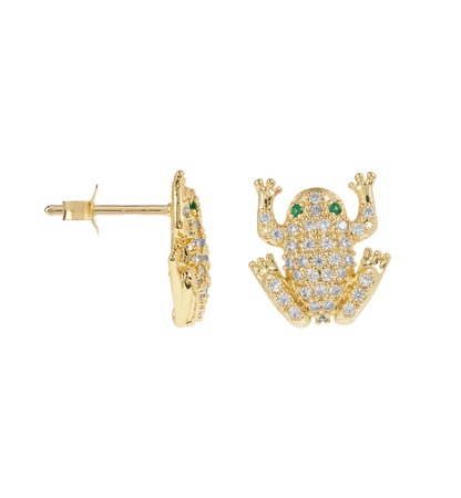 Anna + Nina Enchanted Froggies Studs (2 stuks)
