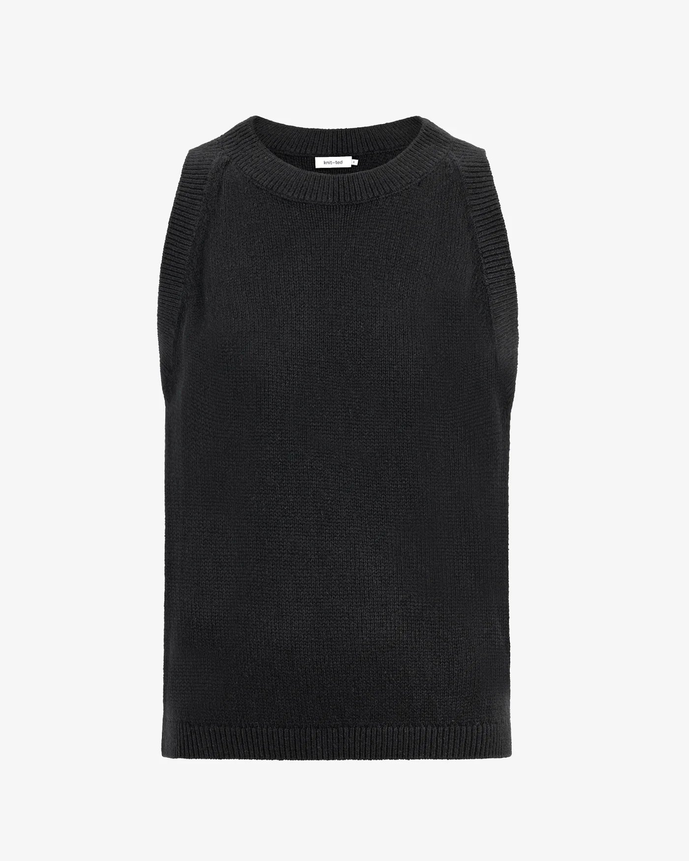 Knit-Ted Dolly Top Black