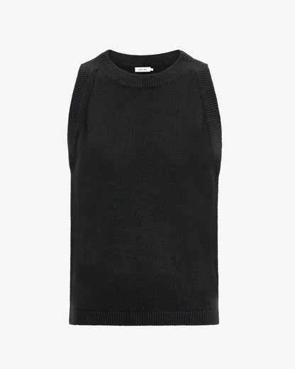 Knit-Ted Dolly Top Black