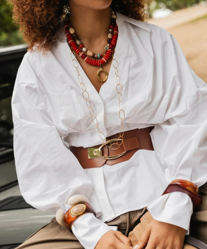 Le Veer Brown Stone Bangle