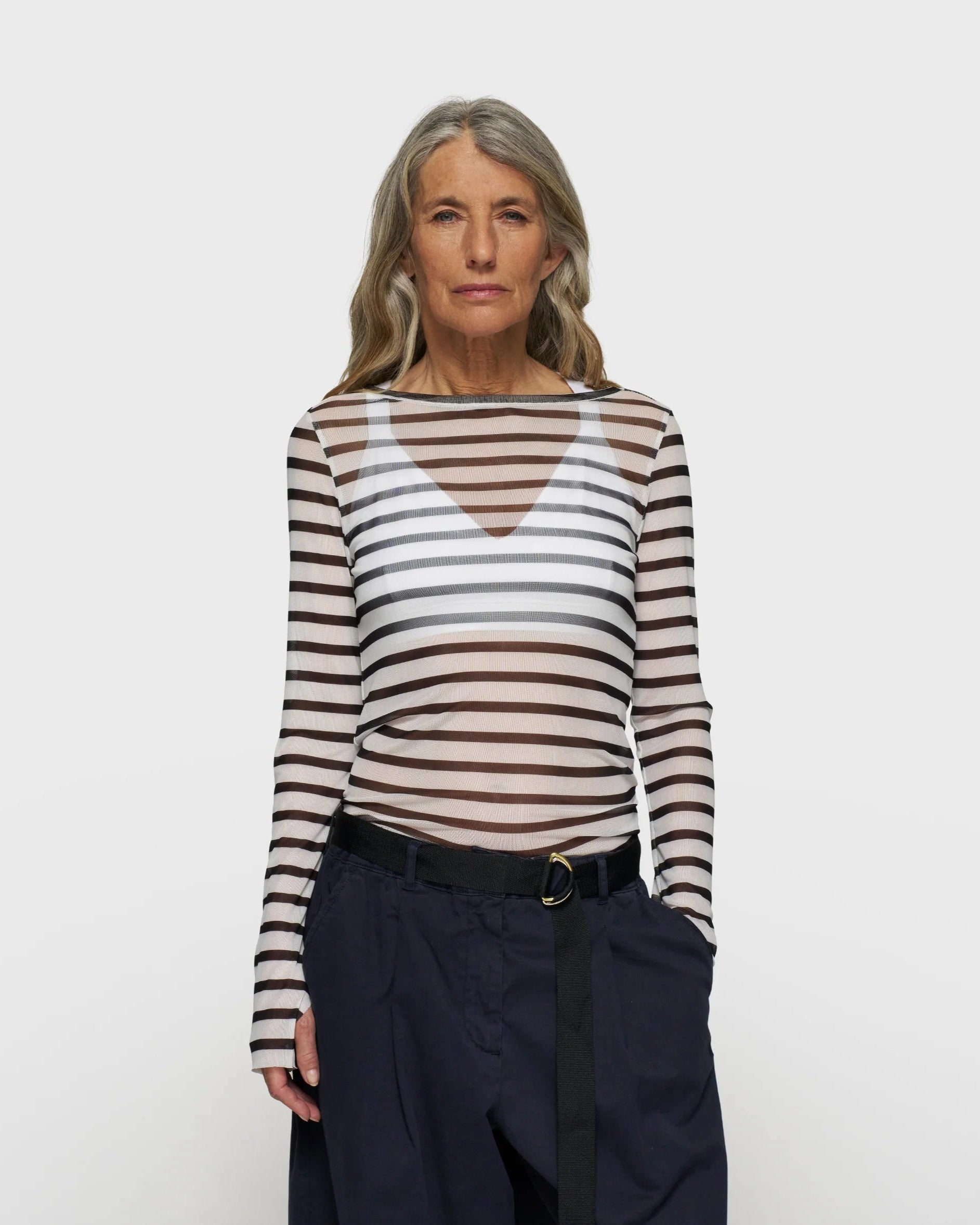 10DAYS Mesh Longsleeve T-Shirt T-shirts