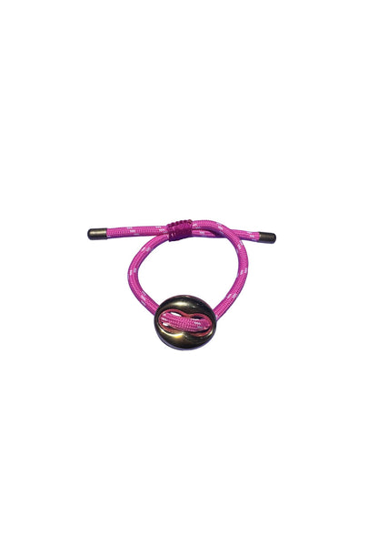 Bonnie Studios Bean Bracelet Hot Pink Striped