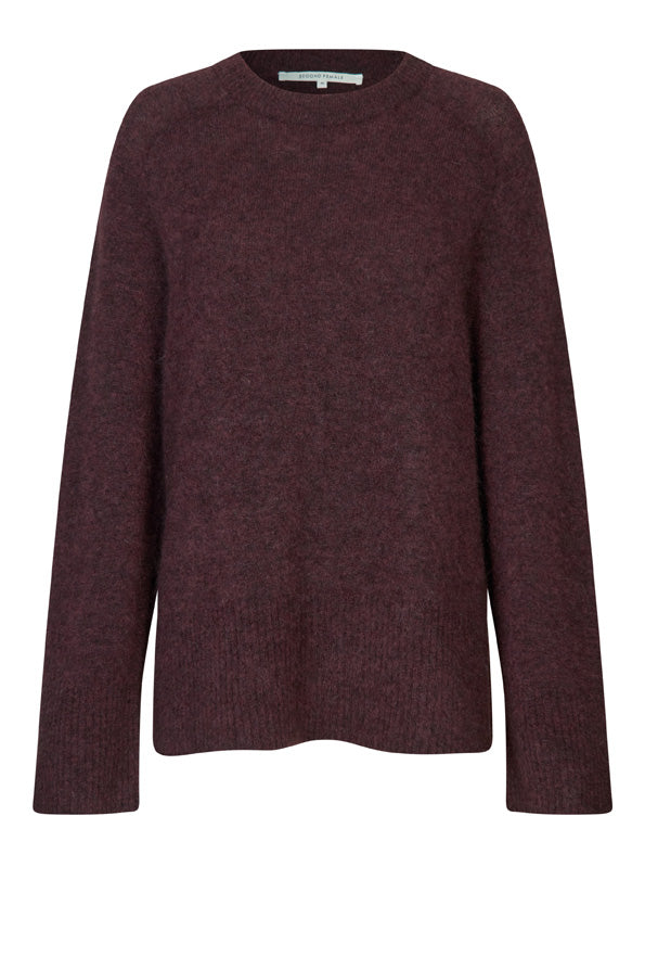 Second Female Brookline Knit Raglan O-Neck Truien & Vesten