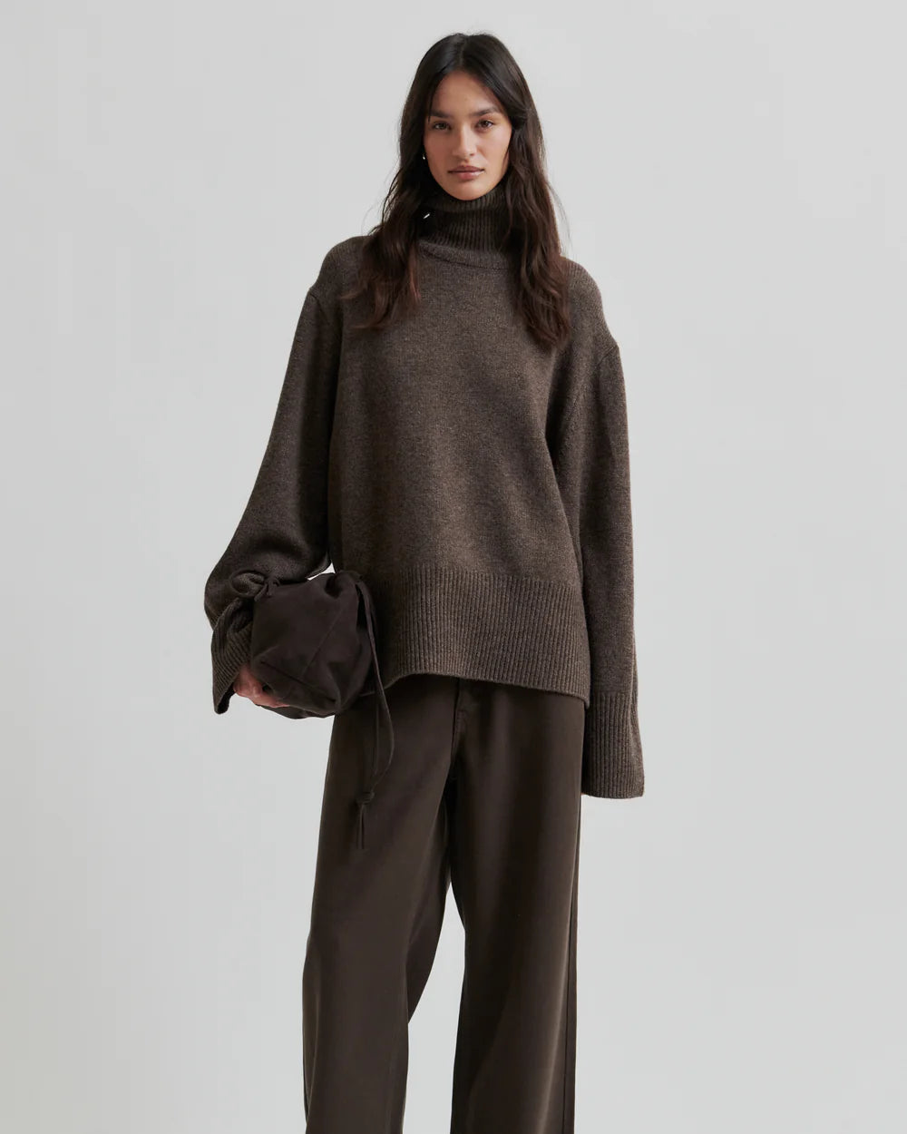 Second Female Alpha Knit T-Neck Truien & Vesten