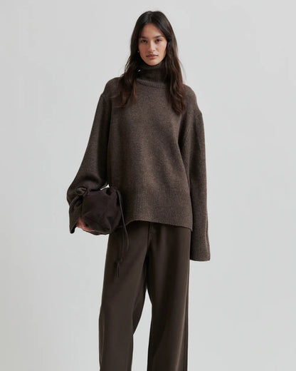 Second Female Alpha Knit T-Neck Truien & Vesten