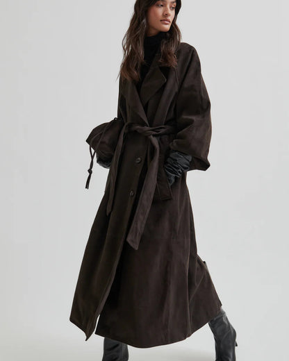 Second Female Noomi Suede Trenchcoat Jassen
